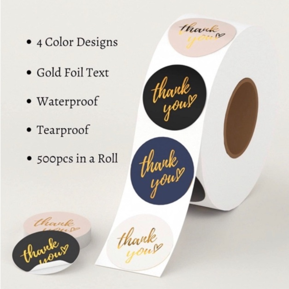 Buy 2 and get 1 free Stickers 3 rolls*Thanks you* Labels